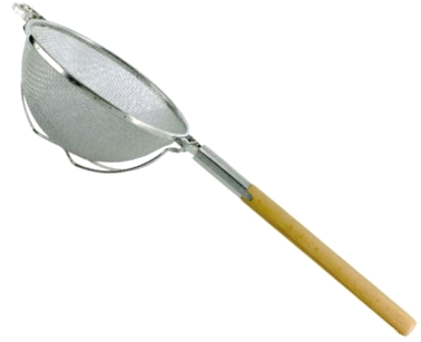 Cedníkové síto pr. 44 d 30cm dř.rukojeť